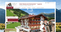 Desktop Screenshot of gerloserhof.at